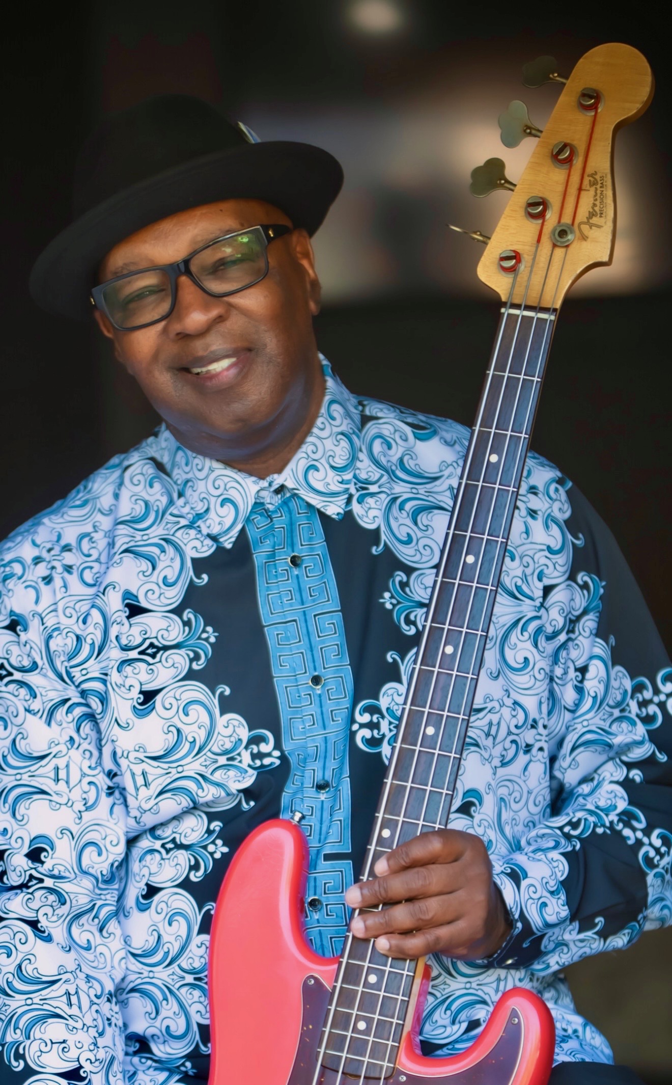 George Moye with his bass