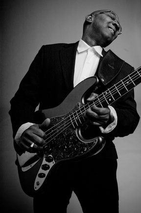 George Moye playing bass