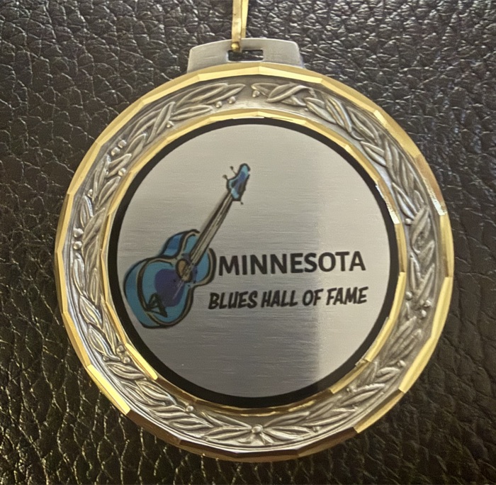 Minnesota Blues Hall of Fame induction medal